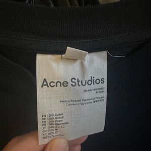 Acne studios black tshirt XS women